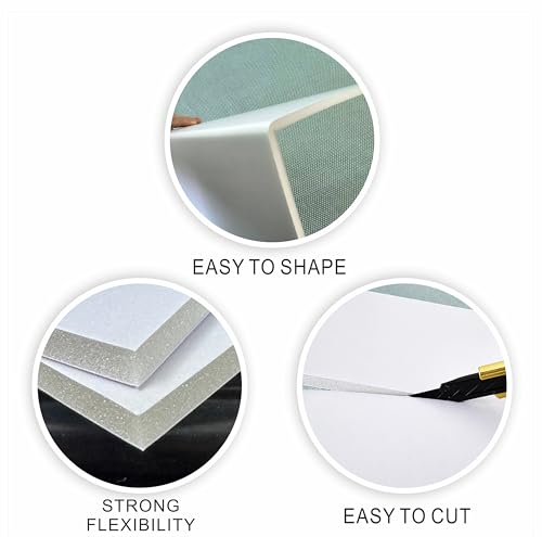 ZXUNLIEH 12 Pack White Foam Boards 18x24 Inch, 3/16 Inch Thick for Crafts & Signage