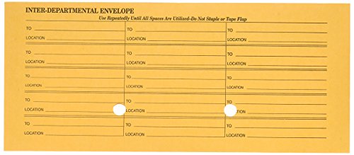 Quality Park Interoffice Envelopes - Ungummed Brown Kraft 4.5 x 10.375, 500 Pack