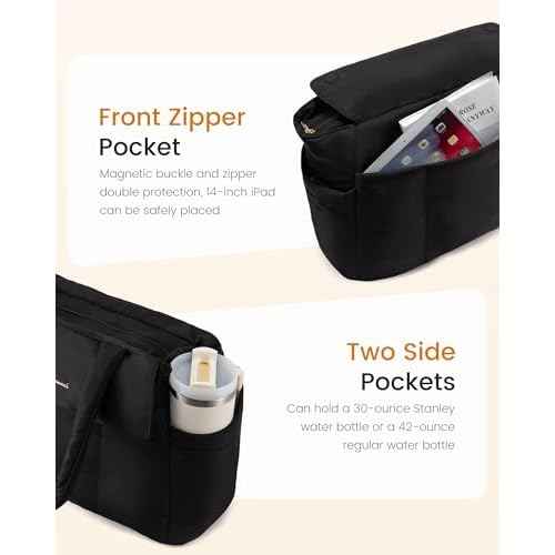 LOVEVOOK Laptop Bag for Women Puffer Work Tote Bags Lightweight Large Computer Bag Purse for Teacher Nurse Travel Daily