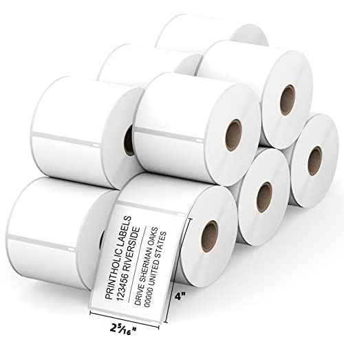 Compatible Direct Thermal Labels Replacement for Dymo 30256 (2-5/16" x 4") 12 Rolls Shipping Labels - Use with Labelwriter 450, 450 Turbo, 4XL, Rollo & Zebra Printers - 300 Labels/Roll