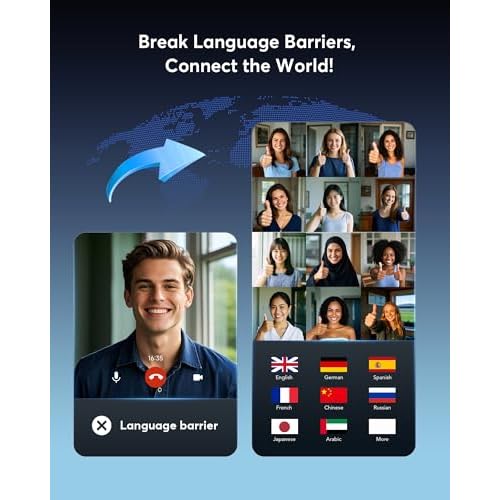 AI Translation Earbuds Real Time 144 Languages 60H Playtime Translator Ear Buds Audifonos Traductores Ingl?s Espa?ol Wireless Earphones Bluetooth Headphones for Travel Business Meeting