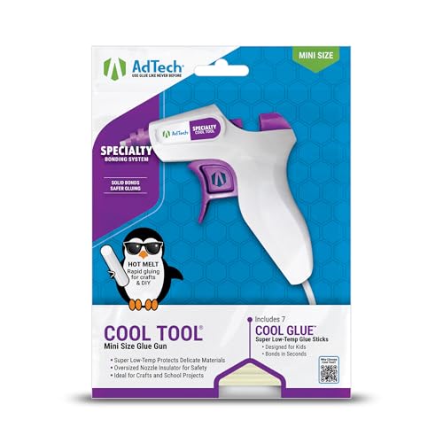 AdTech Cool Tool Kit with Low-Temp Glue Gun (Pack of 1) — Kid-Friendly & Safe for Crafting