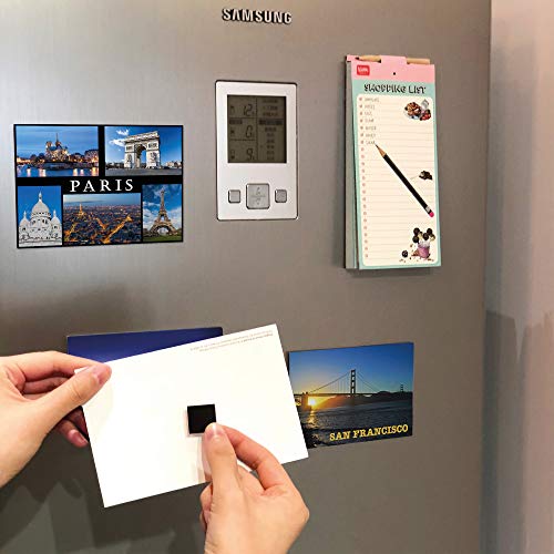 120 Magnetic Squares with 3M Adhesive Backing - 20x20x2mm DIY Magnets on Tape Sheets