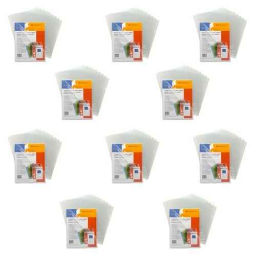 Sparco Transparent File Holder Sheet Protector - Letter - 8.50" Width x 11" Length Sheet Size - 200 Sheet Capacity - Clear - 100 File Holders / 10 Pack of 10