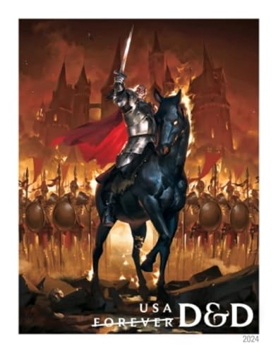 Dungeons & Dragons 2024 Collector Postage Stamps Sheet of 20 - 50th Anniversary