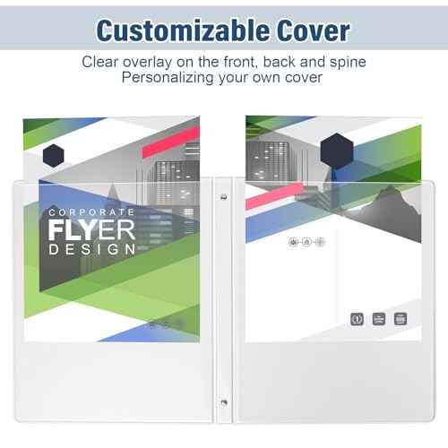 0.5-Inch 3-Ring-Binder with Pockets, 1/2'' Basic Binders 1-inch View Round Binders Holds 100 Sheets US Letter Size 8.5'' x 11'' - Bundle Packs Perfect for Home, Office, and School (0.5-inch)