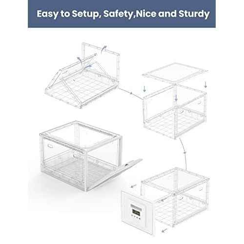 Time Lock Box for Food,Medicine Locker,Phone Jail Timer,PS5 Game Prison,Snacks Lockbox,Release Stress,Anxiety Relief,Gadget Gift | Combination Timed Locking Container | Kitchen Clear Lockable Safe Box