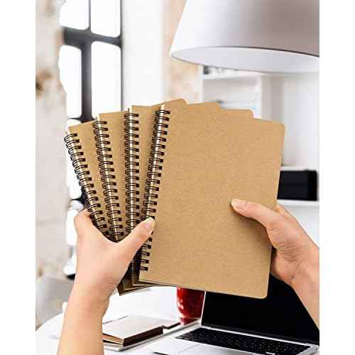 Dynta Spiral Notebooks A5 Lined 20Pcs College Ruled Journals for Work, School and Travel, Good for Students and Office 120 Pages/60 Sheets
