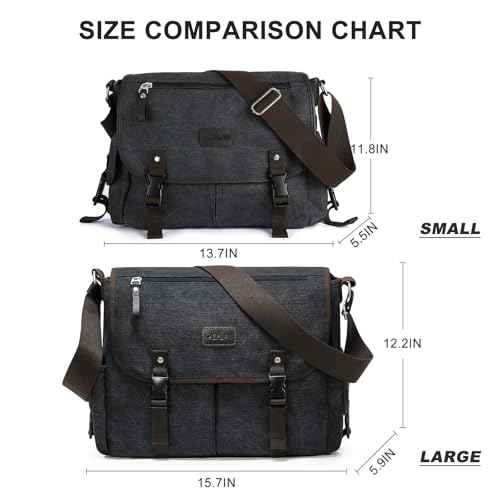 Messenger Bag Men,Waterproof Crossbody Bag,Satchel Shoulder Bag