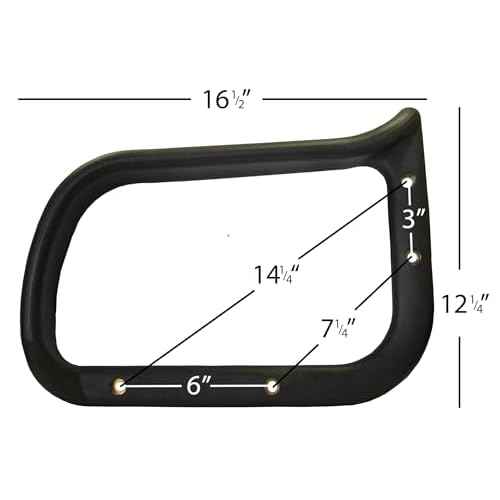 chairpartsonline Replacement Office Chair Loop Arm - Rounded Style Left Side S3676L-A