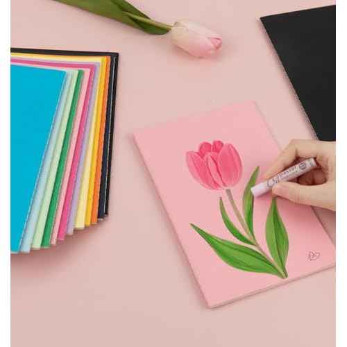60 Pack Colorful Lined Notebooks for Writing, Journals Bulk, A5 Composition Books, 8.3x5.5 Inch, 60 Pages, 30 Sheets Sketchbooks for Office School Travel Supplies (Lined-60 pack, 12 Colors)
