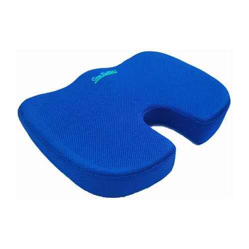 Orthopedic Memory Foam Seat Cushion for Car seat - Office Chair - Gaming Chair - Boat seat - Tailbone Cushion - Coccyx Cushion - Sciatica Pillow for Sitting (Blue, Mesh)