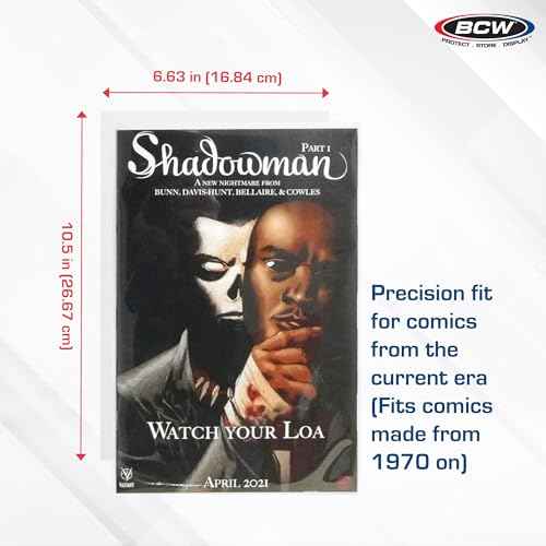 BCW Modern Comic Backing Boards - 200 Pack | Certified Acid-Free, Lab-Tested Archival Quality Comic Book Boards | Ideal for Comic Book Storage and Preservation