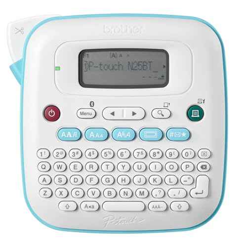 Brother P-Touch PT-N25BT Personal Connected Label Maker, Bluetooth, Design&Print2 app, Portable, Handheld and Prints with P-Touch Btag¨ö?¢æ (12mm) Wide Color Label Tapes