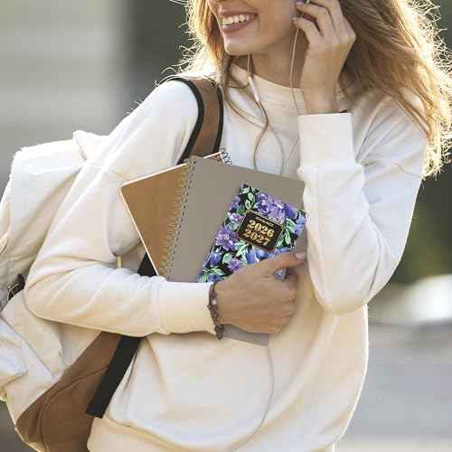 AT-A-GLANCE 2026-2027 Planner, 2 Year Monthly Planner, 3.5" x 6", Pocket Size, BADGE, Floral (1753F-021-26)