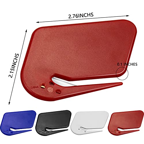 4 Pack Stainless Steel Envelope Openers - Compact Mail & Letter Slitters for Office & Home