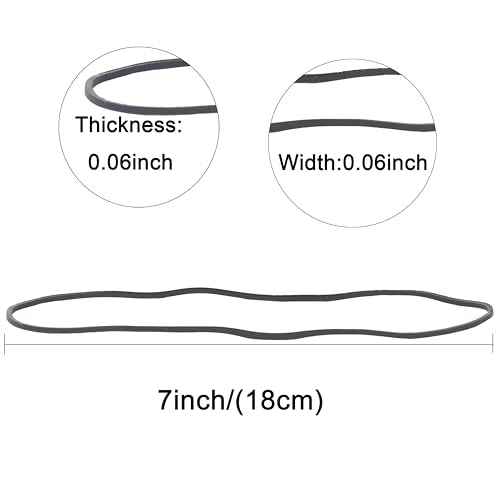 Rubber Bands Garbage Can Bands Elastic Large Size #117A 200Pcs Trash Can Rubber Bands Black Elastics Bands 7inch For Office Supplies Home