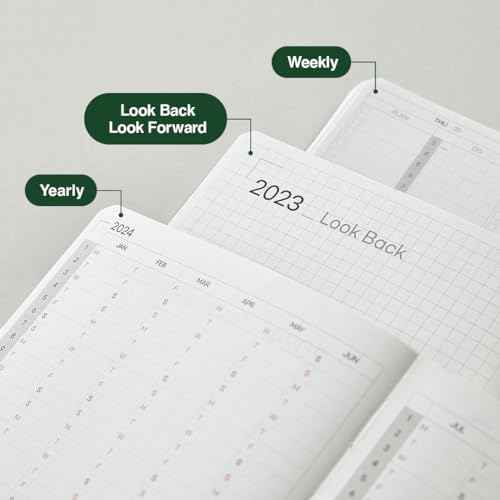 [ORODA] 2024 PDS (PLAN DO SEE) Diary, Weekly and Monthly Planner for Organization and Planning, 10 Minutes Time Block, Italian PU Hard Cover, 5.8¡± x 8.2¡±