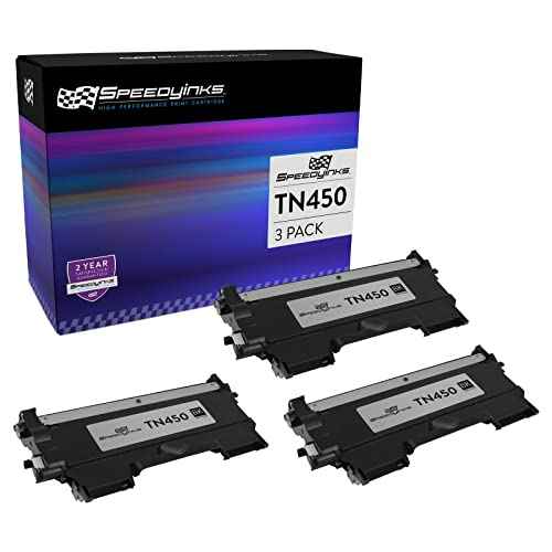 SPEEDYINKS Compatible Toner Cartridge Replacement for Brother TN450 TN-450 TN 450 TN450XL TN-450XL TN 450XL High-Yield (3-Pack, Black) for use in Printer MFC 7360N 7860DW 7460dn 7360n DCP-7060D