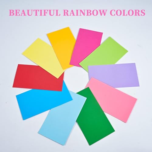Swesara 100-Pack Small Coin Envelopes 2.25x3.5 Inch Bright Color Organizers