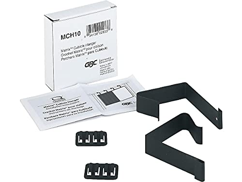 1 Pack Quartet Cubicle Partition Hangers for 1.5-2.5 Inch Walls, Black