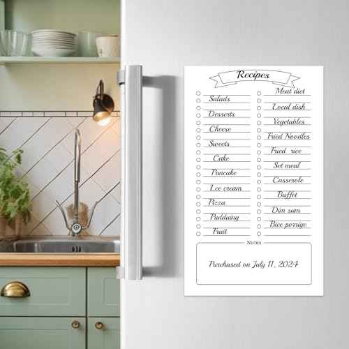 2 Pack Grocery List Magnet Pad for Fridge with Pen Holder, Totally 120 Sheets Magnetic Note Pad for Fridge Full Back Magnet Shopping List, To Do List, Memo Notepads, 4.5x7.5(Blank Design)