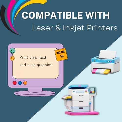 Shipping Labels with Self Adhesive, Square Corner, for Laser & Inkjet Printers, 8.5 x 5.5 Inches, White, Pack of 500 Labels