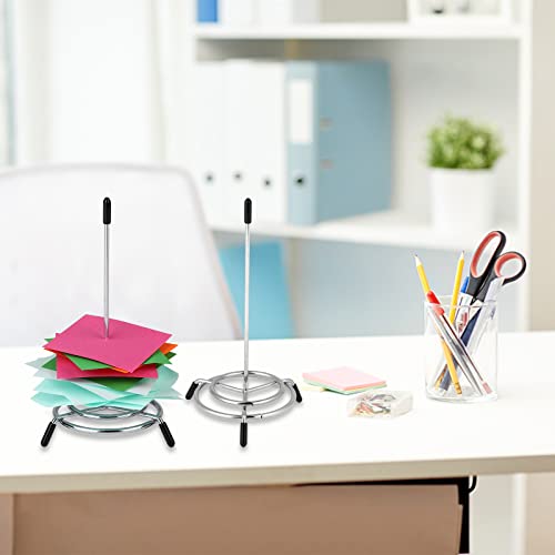 Stainless Steel Receipt Holder Spikes Set - Restaurant & Office Memo Stand