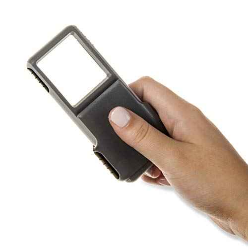 Carson MiniBrite 3x Power LED Lighted Slide-Out Magnifier with Protective Sleeve for Reading, Hobby, Crafts, Inspection and Tasks - Set of 4