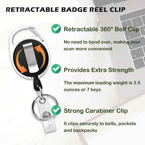 Heavy Duty ID Badge Holder with Lanyard, Retractable Badge Reel Clip, Lanyards for Hard Vertical ID Card Holders for Office, School, Teachers, Women, Men - Black Leopard Cheetah