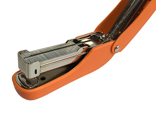 PraxxisPro Aria-Plus Orange Half-Strip Mini Stapler - Durable Compact Office Stapler