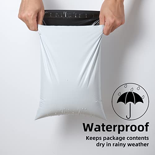 KKBESTPACK White Poly Mailers 14.5x19 Inches - Pack of 100 Shipping Bags