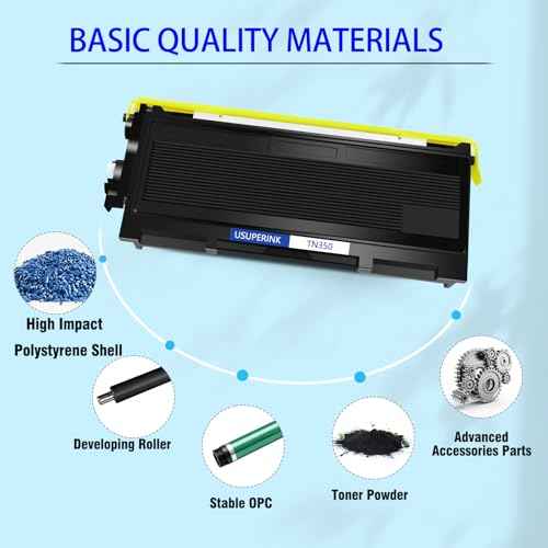 Compatible Toner Cartridge & Drum Unit Set Replacement for Brother TN350 TN-350 DR350 use in DCP-7020 DCP-7010 HL-2040 HL-2030 HL-2070N Intellifax 2820 mfc-7420 mfc-7820n Printer (1 Toner, 1 Drum)