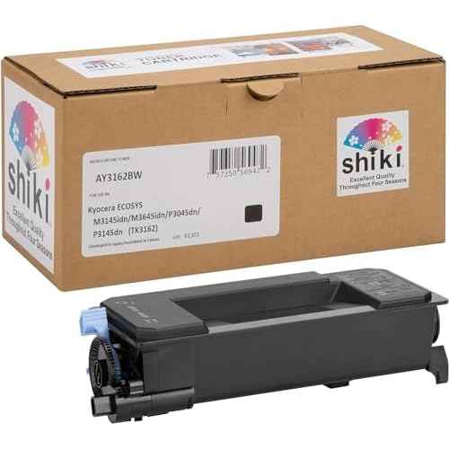 SHIKI Compatible Toner Cartridge for Kyocera ECOSYS M3145idn/M3645idn/P3045dn/P3145dn (TK3162) 12,500 Pages (Monochrome)