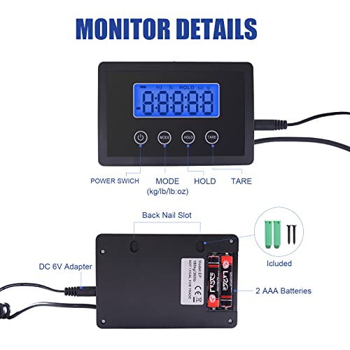 Fuzion Shipping Scale for Packages Small Business - 440lb x 0.1lb Digital Postal Scale for Packages, Shipping Package Scale, Postage Scale, Postal Scale, Luggage Scale