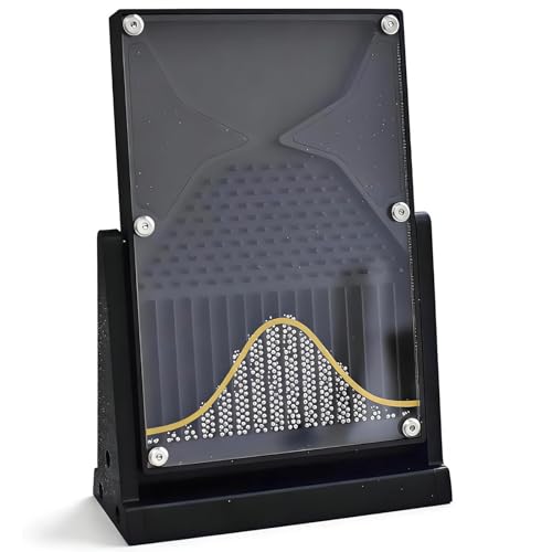 7 Inch Galton Board Probability Demonstrator - Acrylic Bell Curve for Statistics & Data Analysis