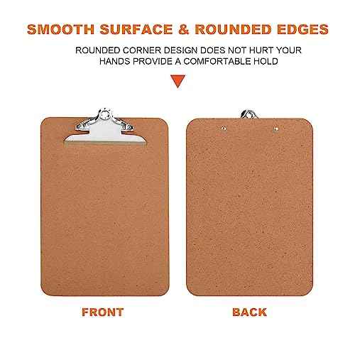 HERKKA 18 Pack Hardboard Office Clipboards - A4 Letter Size, ECO Friendly