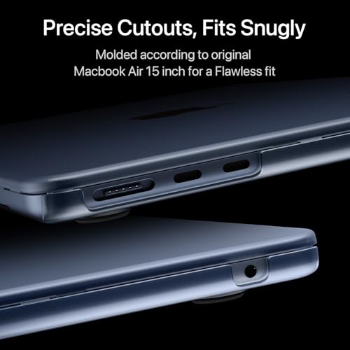 Soonjet Midnight Clear MacBook Air 15-inch Case 2023-2026 | Invisible Armor
