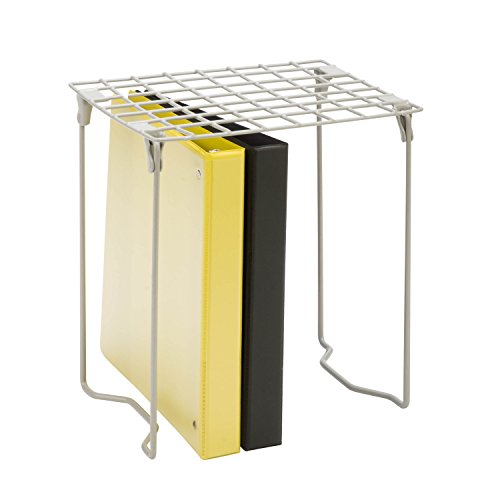 Honey-Can-Do Stackable Steel Wire Locker Shelf, Silver Metal Storage