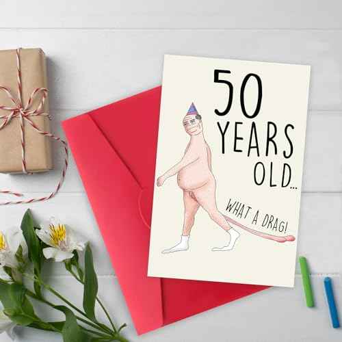 Funny 50th Birthday Card for Men Him, Happy 50 Year Old Birthday Gifts for Men Him, Happy 50th Birthday Card Gifts for Husband from Wife, 1974 Birthday Gifts for Men, 50th Bday Decorations for Men
