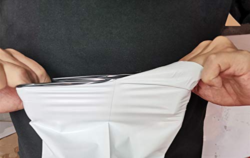 White 17.7 x 22 Inch Self-Sealing Poly Mailers - 10 Pack, Heavy Duty Shipping Bags