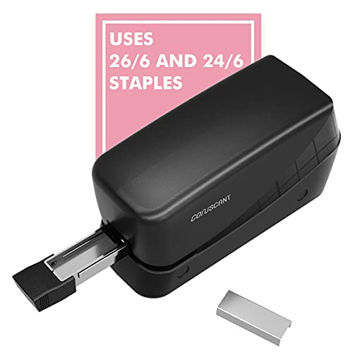 Coruscant Electric Stapler – 25-Sheet capacity, 24/6 & 26/6 sizes, AC or Battery