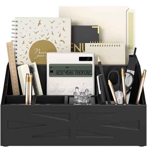 Large Mail Organizer Countertop,Farmhouse Desk and Kitchen Countertop Storage, Letter Sorter, Desk Mail and Bill Organizer, Desktop File and Paper Holder