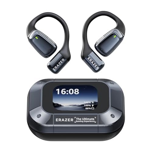 AI Translation Earbuds Real Time, Language Translator Earbuds with LCD Touch Screen, Translation Headphones 3-in-1 Device Supports 135 Languages for Travel & Business, Compatible with iOS & Android