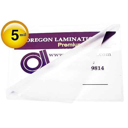 Hot 5 Mil Credit Card Laminating Pouches 2-1/8 X 3-3/8 [Pkg of 500] Clear
