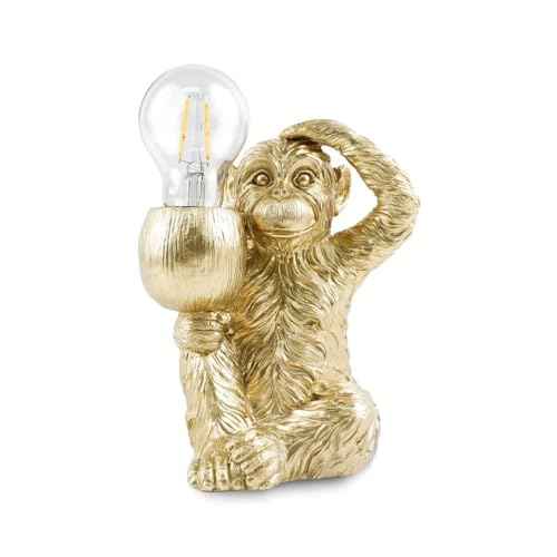 GY Monkey Table Lamp Modern Animal Shape Table Lamp Vintage Resin Lighting Perfect for Bedroom, Living Room, Office, College Dorm