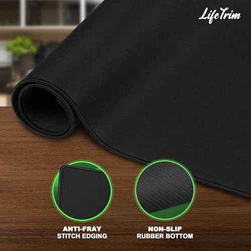 55¡± x 23¡± XXL Mouse Pad Gaming 5mm Thick Extended Keyboard Mat Full Desk Cover Pad XXL Mat Giant Extra Large Gaming Mouse Pad XXXL Mousepad Black Large Desk Mats Deskpad