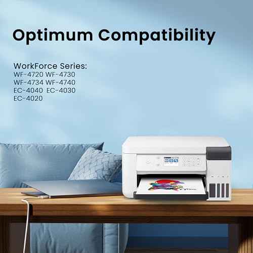 Remanufactured Ink Cartridges Replacement for Epson 802XL T802 T802XL Ink Cartridges Combo Pack for Workforce Pro WF-4720 WF-4730 WF-4734 WF-4740 EC-4040 EC-4030 EC-4020 Printer (5 Pack)