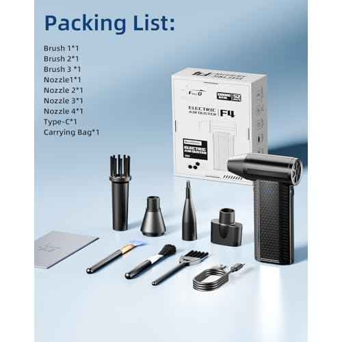Compressed Air Duster kit-Blower-pc Duster Electric-130000RPM- Replace Compressed air can-Keyboard Clean-car Mini Snow Blowers-Car Dryer air Blower-Jet Fan-No air Canned dusters for Cleaning