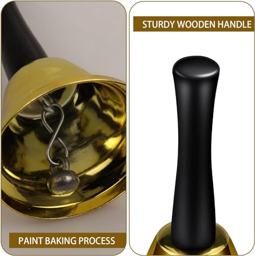 Classic Hand Bell for Weddings, Parties & Christmas – Vintage Dinner Bell